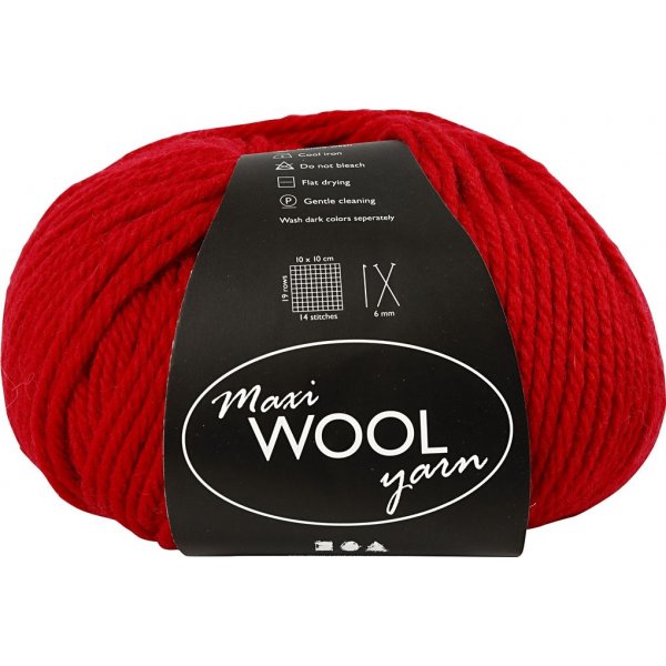 Wolgaren - rood - 100 gr