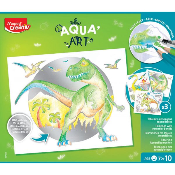 Kleurpotloodset - Maped - Aquarel Dinosaurussen (7+ jaar)
