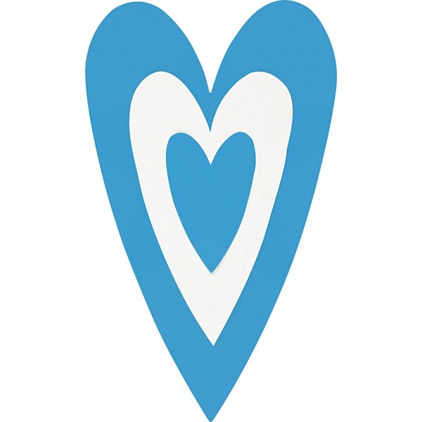 Laag-op-laag ponsen - Harten - 3 st Laag-op-laag ponsen - Harten - 3 st