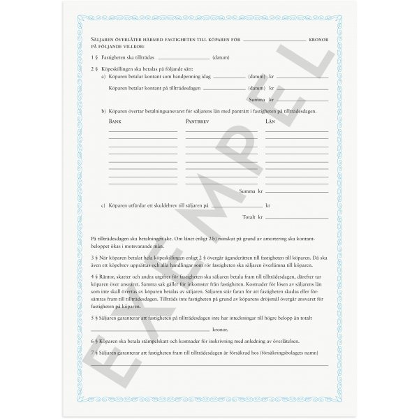 Koopcontract - Eigendom/perceel Koopcontract - Eigendom/perceel