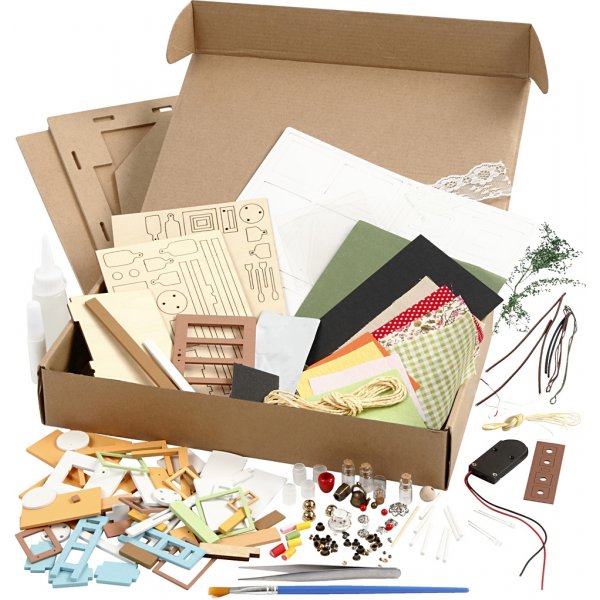 DIY miniatuurkamer - keuken DIY miniatuurkamer - keuken