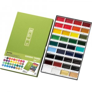 GANSAI TAMBI aquarelverfset met 36 kleuren GANSAI TAMBI aquarelverfset met 36 kleuren