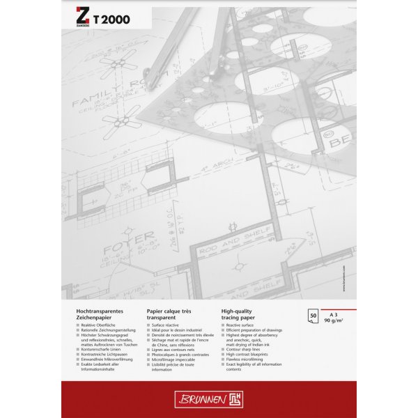 Schetsblok - A3 90g T2000 (50 pagina\\\'s)