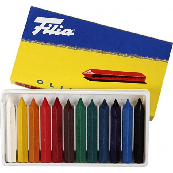 Filia oliepastelkrijtjes - 12 st
