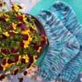 Klant imago Wasdoek Bloemen & Vogel - Blauw