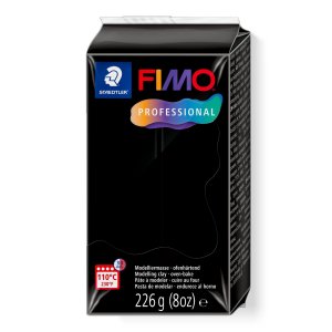 Ovenhardende boetseerklei FIMO professional 226 g zwart Ovenhardende boetseerklei FIMO professional 226 g zwart
