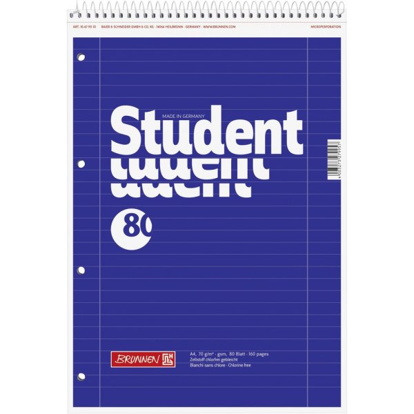 Notitieblok voor linkshandigen - A4 (80 pagina's)