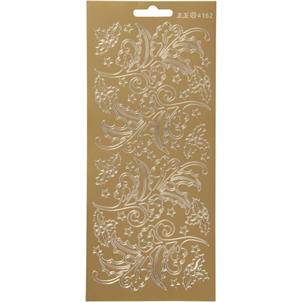 Stickers - goud - hulst - 10 x 23 cm Stickers - goud - hulst - 10 x 23 cm