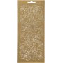 Stickers - goud - hulst - 10 x 23 cm