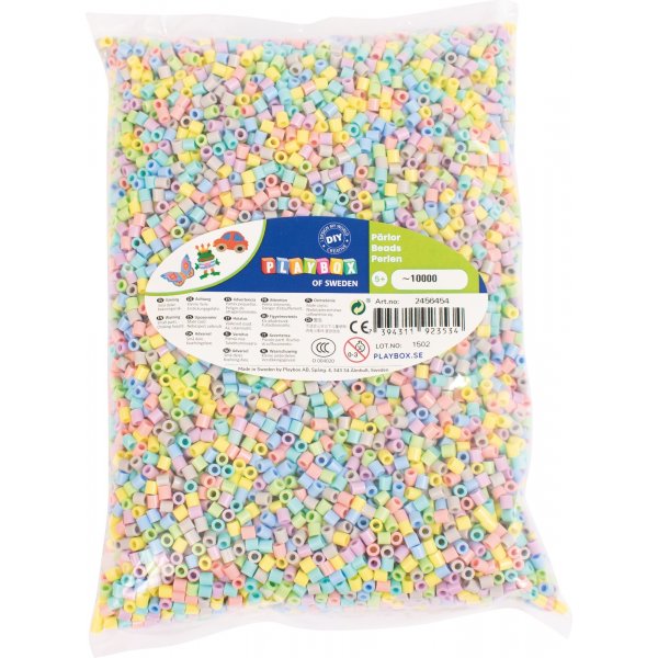 Tube kralen pastel mix - 10000 st
