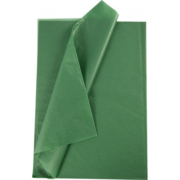 Vloeipapier - groen - 50 x 70 cm - 14 gr - 10 vellen