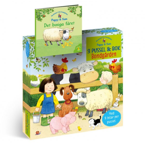 3 puzzels & boek: Bondgrden
