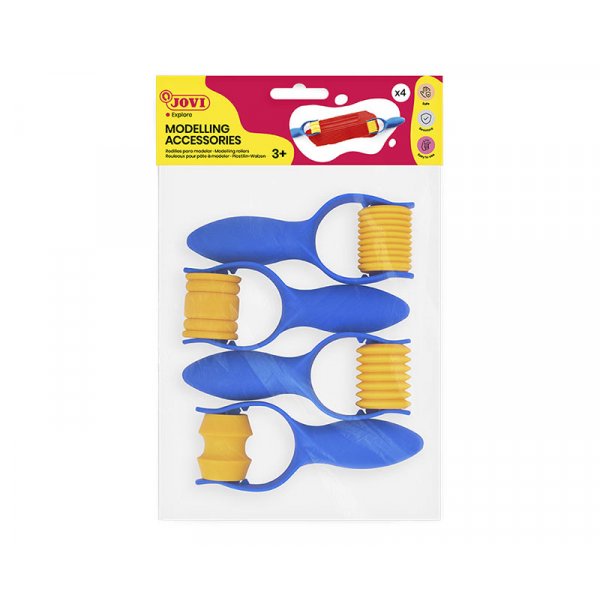 Kleitools - Jovi - Rollers in verschillende patronen 4-pack