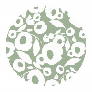 Kant-en-klaar tafelzeil Growing up sage rond 160 cm Kant-en-klaar tafelzeil Growing up sage rond 160 cm