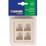 Houten raam - miniatuur - 2 st
