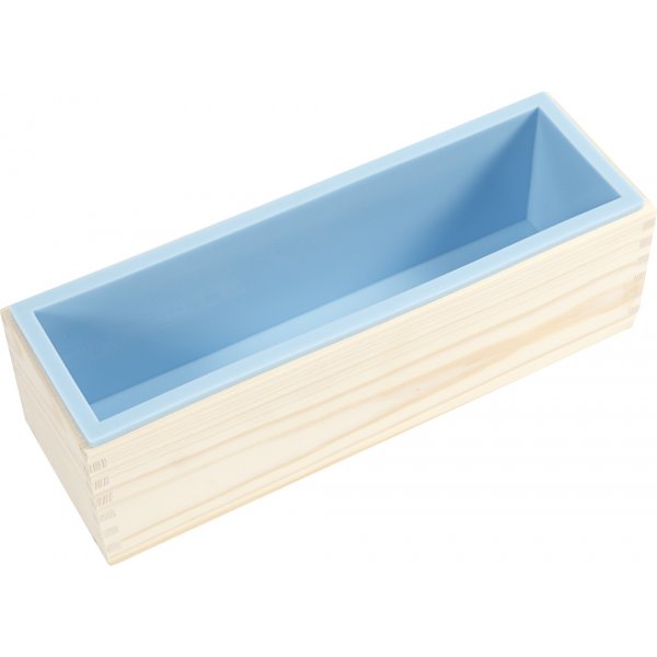 Siliconen mal in houten kistje Siliconen mal in houten kistje