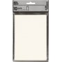 Kaart - gebroken wit - 10,5 x 15 cm - 10 st