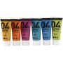 Schoolverf - Acryl - Glitter - gemengde kleuren - 6 x 20 ml