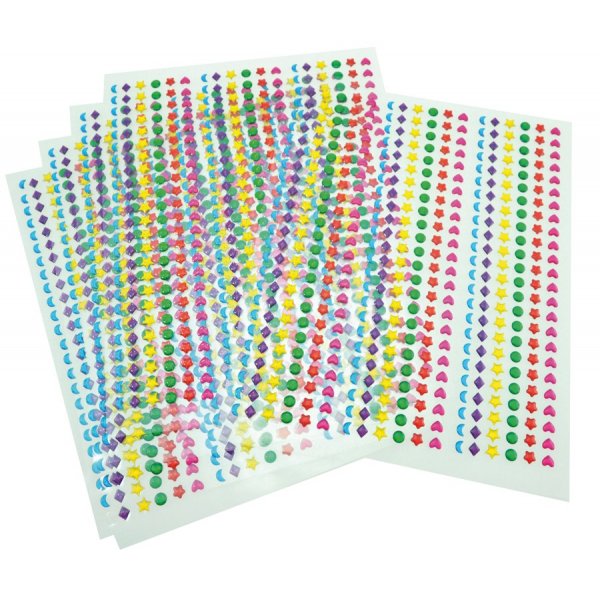 Kristalstickers 3d