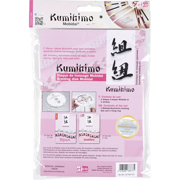 Kumihimo bord voor vlechten - 16 cm