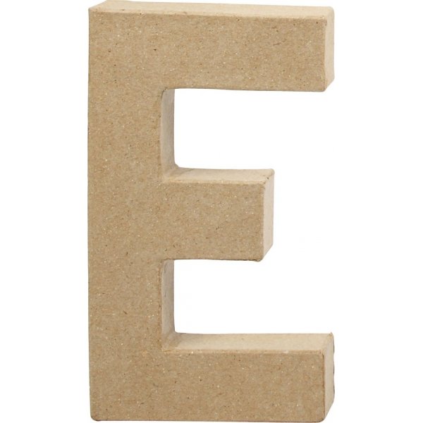Kartonnen letter - E - 5 cm