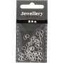 Ovale ringen - verzilverd - 50 st