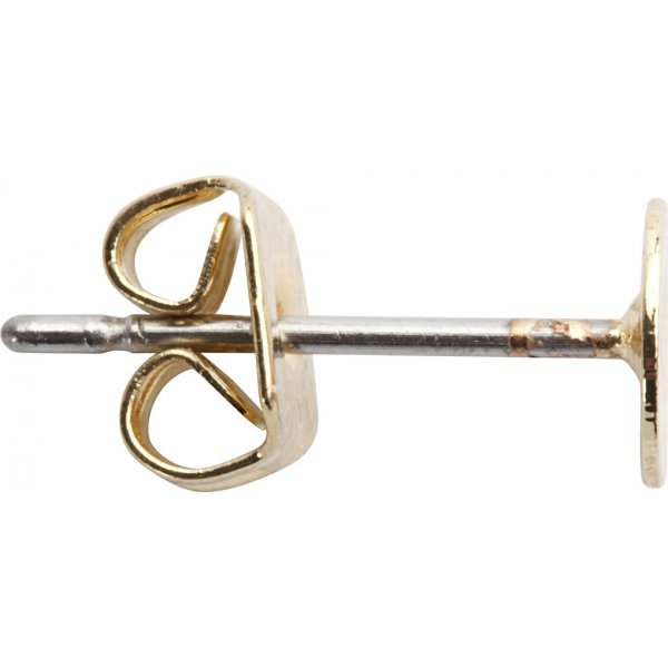 Oorstekers met plaatje - verguld - 10 st Oorstekers met plaatje - verguld - 10 st