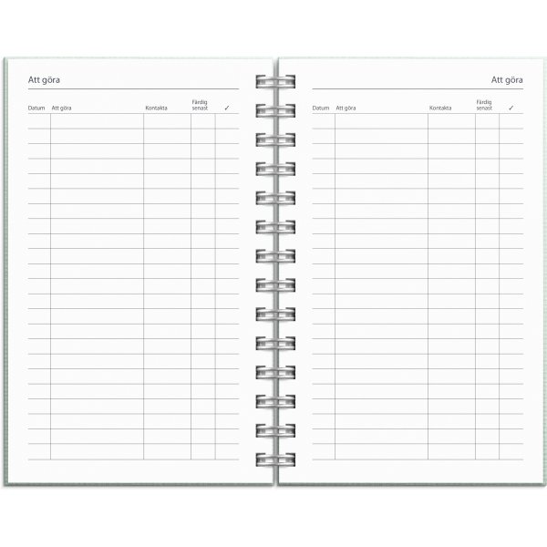 Kalender 24/25 Compact - Textiel groen Kalender 24/25 Compact - Textiel groen