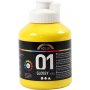 Schoolverf - Acryl - primair geel - glanzend - 500 ml