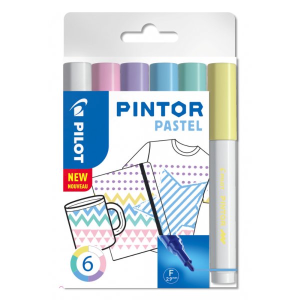 Vezelpotloodset Pilot Pintor (Pastelmix) - Fijn