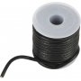 Leren koord - zwart - 3 mm - 5 m