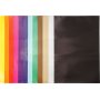 Glanzend papier - gemengde kleuren - 100 vellen