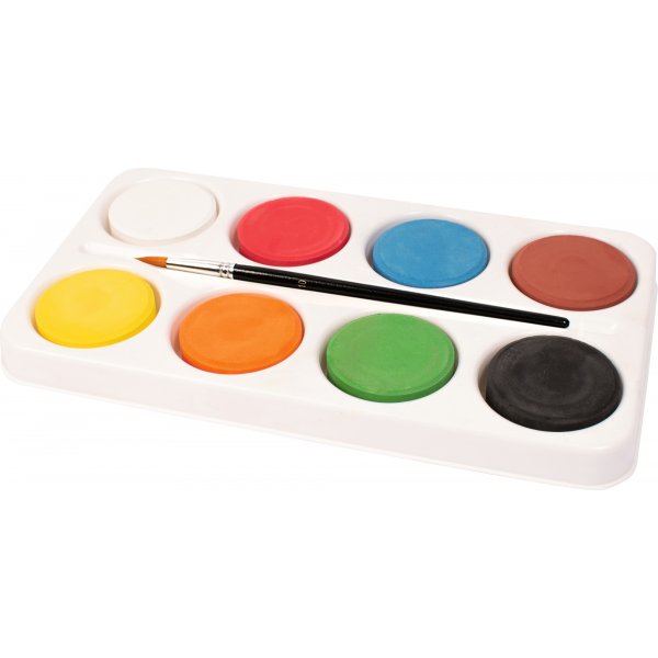 Kleurenpucks in palet - 55-57 mm - 8 kleuren