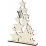 Kerstboom met sterren - 21,5 x 29,8 cm
