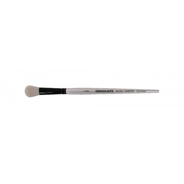 Acrylkwast Graduate White Geitenhaar Oval Wash