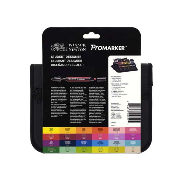 ProMarker W&N - Studiekit 24 pennen
