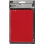 Kaart - rood - 10,5 x 15 cm - 10 st