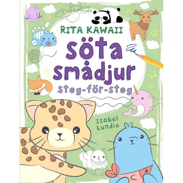 Teken Kawaii schattige kleine dieren