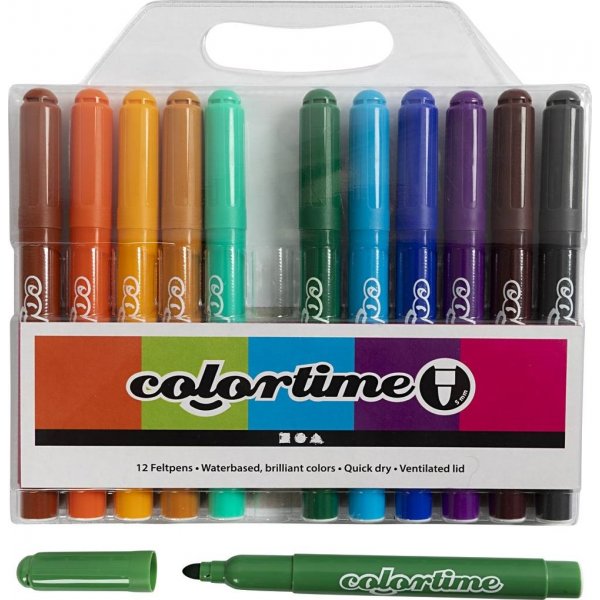 Colortime potloden - complementaire kleuren - 5 mm - 12 st