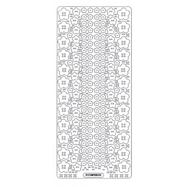 Peel off's - Knoopbloemen Peel off's - Knoopbloemen