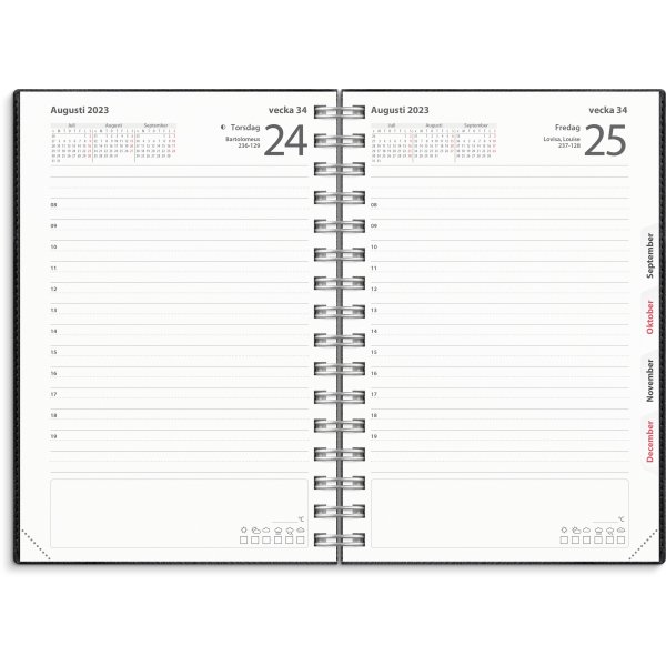 Kalender 24/25 - Agenda - Twist zwart