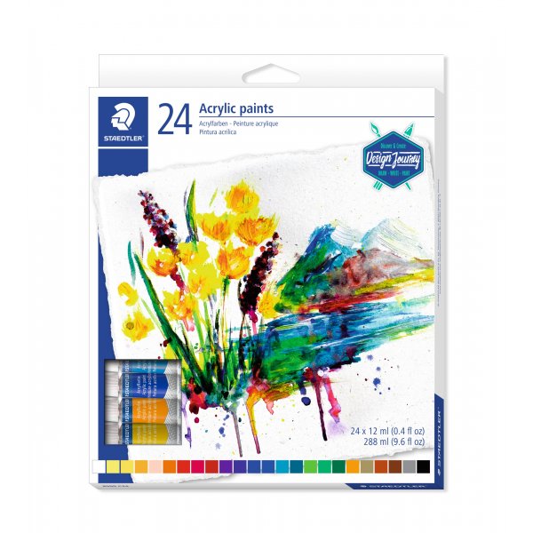 Acrylverf 12 ml - 24 kleuren