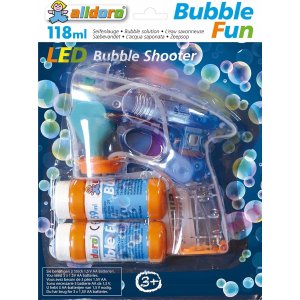 Zeepbellenpistool met LED en geluid 2x59 ml - Alldoro Zeepbellenpistool met LED en geluid 2x59 ml - Alldoro