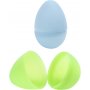 Kunststof ei - 2-delig - pastelkleuren - H6 cm - 12 st
