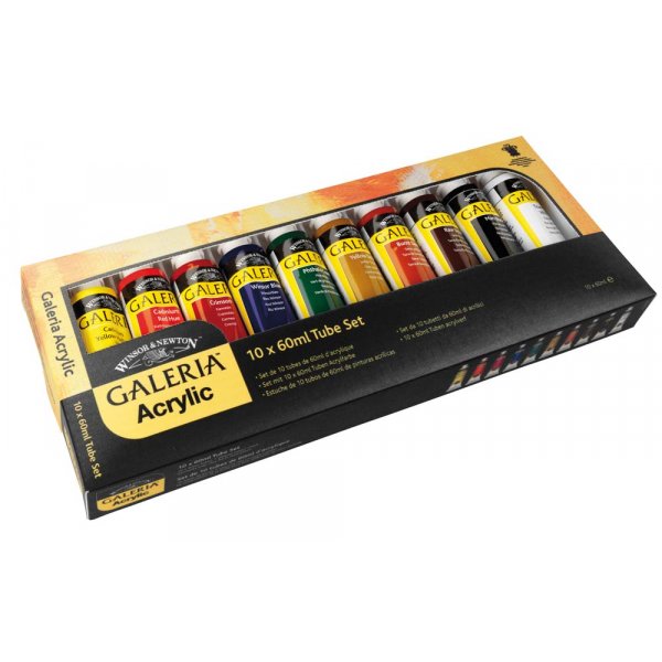 Acrylverf W&N Galeria - Verfset 10x60 ml