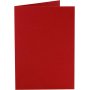 Kaart - rood - 10,5 x 15 cm - 10 st