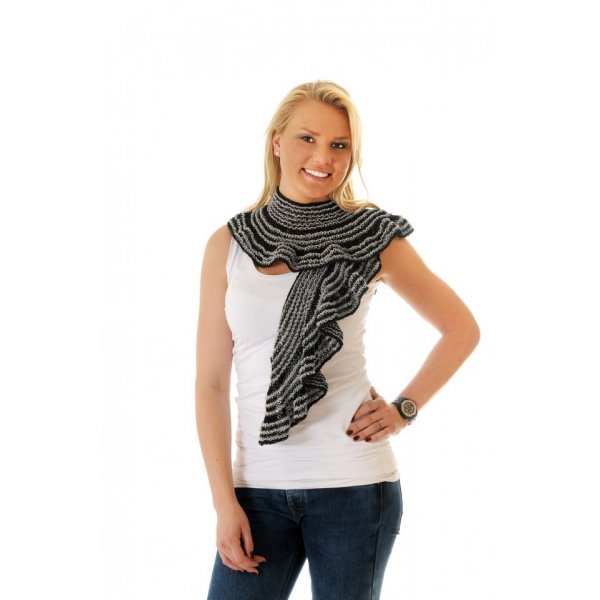 Breipatroon - Golvende sjaal