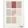 Vivi Gade designpapier in blokken - beige/roze - 24 vellen