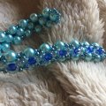 Klant imago Glaskralen facetgeslepen 4 mm - blauw 100 st. rond, glanzend