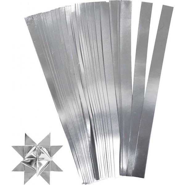 Sterstroken - zilver - 4,5 cm - 100 stroken